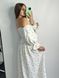 Фото №4 з 11 товару Жіноча муслінова сукня міді молочна в кульбаби 124/23 кульбабка