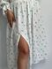 Фото №7 з 11 товару Жіноча муслінова сукня міді молочна в кульбаби 124/23 кульбабка
