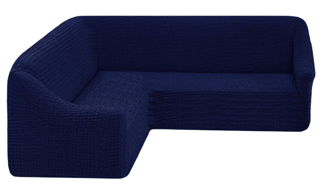 Фото Чехол для углового дивана без юбки Turkey № 12 Синий
