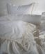 Фото №4 из 8 товара Комплект постельного белья Limasso Stonewashed Francesca Вареный Хлопок Snow White