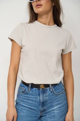 Фото Подовжена базова жіноча футболка 100% Бавовна Сіра 126/23 сірий