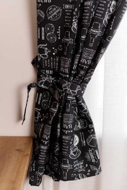 Фото Комплект готовых штор для кухни Breakfast Black