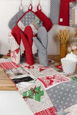 Фото Кухонна рукавиця-прихватка для гарячого Прованс Merry Christmas