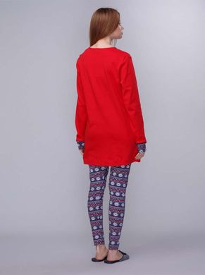 Фото Домашний хлопковий комплект-пижама U.S. Polo Assn 15521 Реглан + Лосины Красный
