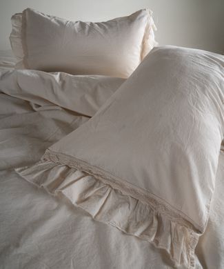 Фото Комплект постільної білизни Limasso Stonewashed Francesca Варена Бавовна Cream 40964