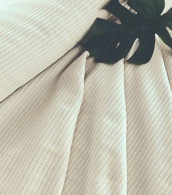 Фото Комплект постельного белья ТМ Tag Pike Braid с Вафельным Пике Бежевый NP-07