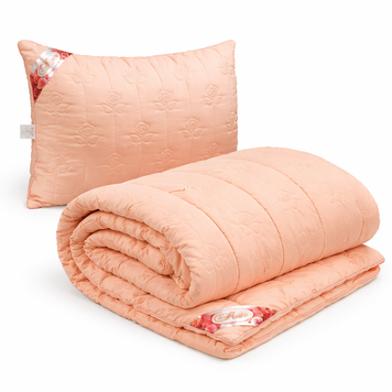 Фото Спальний набір Rose Pink: Демісезонна ковдра + 2 подушки 925.52Rose Pink 924.52Rose Pink