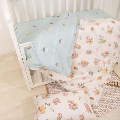 Фото Комплект білизни в дитяче ліжечко Viluta Сатин Твіл №620 простирадло на резинці