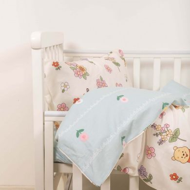 Фото Комплект белья в детскую кроватку Viluta Сатин Твил №620 простынь на резинке