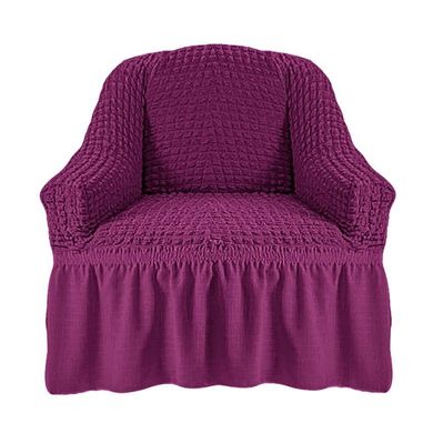 Фото Універсальний чохол на крісло зі спідницею Turkey № 8 Фіолетовий