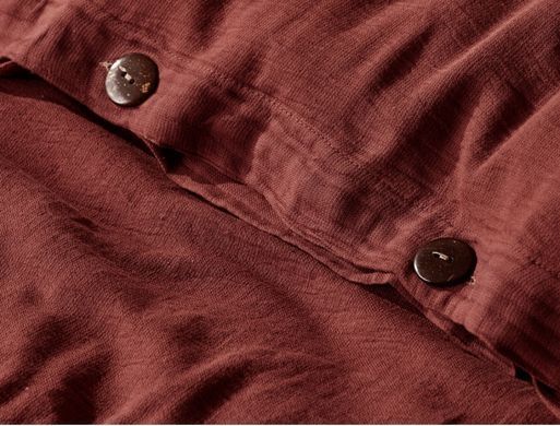 Фото Постельное белье Buldans Agora Burnt Bordo Лен Хлопок Бордовое