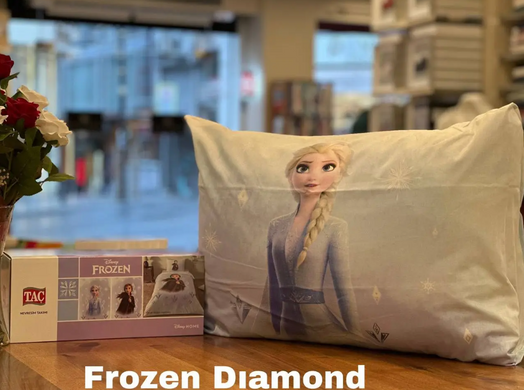 Фото Постельное белье TAC Disney 100% Хлопок Disney Frozen Diamond простыня на резинке