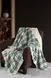Великий бавовняний плед покривало First Choice Ruma Plaid Green 220х240