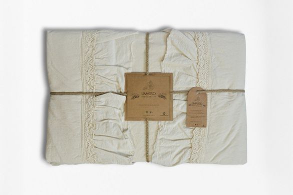 Фото Комплект постільної білизни Limasso Stonewashed Francesca Варена Бавовна Cream 40964