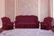 Фото №5 з 6 товару Жакардовий чохол для 2-3х містного дивана + 2 крісла Turkey № 3 Бордо
