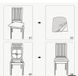 Фото №5 из 5 товара Универсальный трикотажный чехол на сиденье стула/табурета Мятный