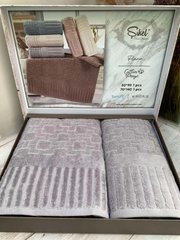 Фото Набір рушників бавовна 100% Sikel Penye Piano Grey