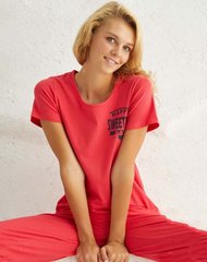 Фото Женская пижама хлопковая Брюки + Футболка