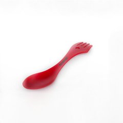 Фото Ложка-вилка (ловилка) пластмассовая Tramp красная