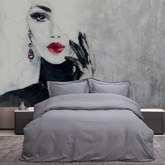 Фото Комплект постельного белья Сатин Premium Lotus Dakota Серый