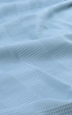 Фото Вафельная простынь покрывало Ugurlu 100% Хлопок Charlotte Голубое