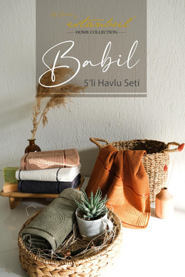Фото Набор из 5-ти полотенец 100% Хлопок Babil