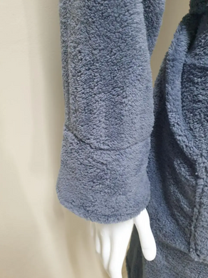 Фото Чоловічий теплий халат з каптуром велсофт Welsoft Zeron Grey