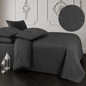 Фото Комплект постельного белья из вареного хлопка La Maison Armen Charcoal 100% Хлопок