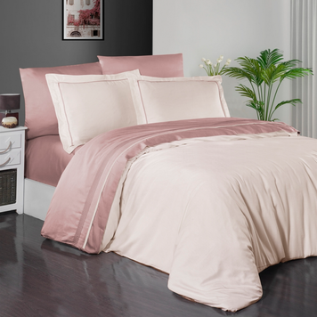 Фото Сатинова постільна білизна First Choice Deluxe Satin Serenity Ivory Powder 31228