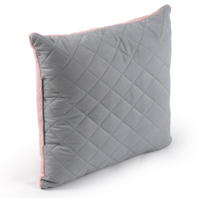 Фото Декоративна подушка Руно Velour Pink and Grey Ромб
