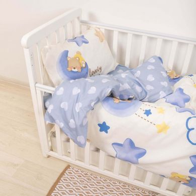 Фото Комплект белья в детскую кроватку Viluta Сатин Твил №621 простынь на резинке