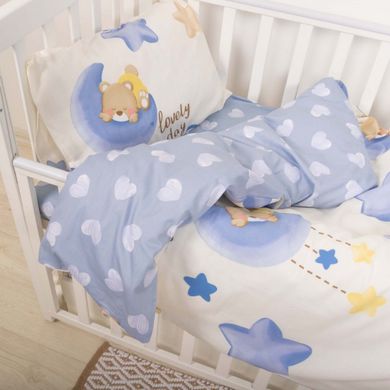 Фото Комплект білизни в дитяче ліжечко Viluta Сатин Твіл №621 простирадло на резинці