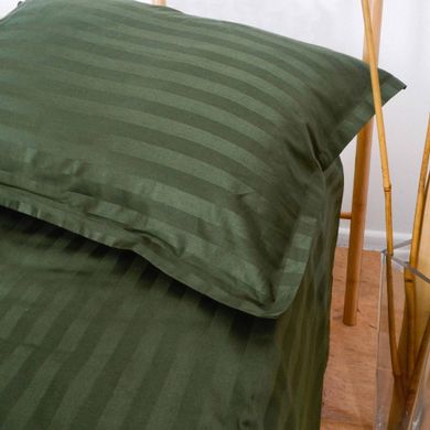 Фото Комплект постельного белья Viluta Tiare Сатин Страйп 81 Зеленый