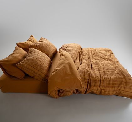 Фото Комплект постільної білизни Limasso Stonewashed Coastal Trio Mustard Tan 41070