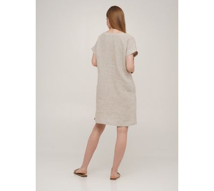 Фото Жіноча коротка лляна сукня SoundSleep Linen Натуральна