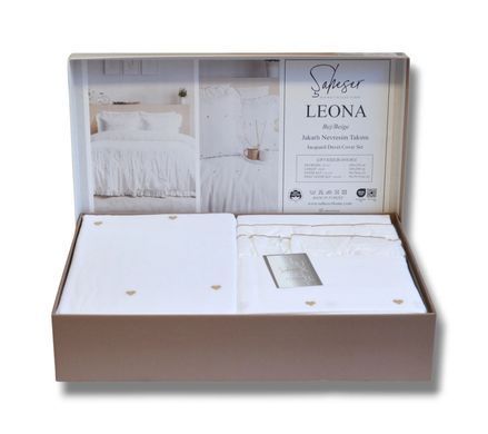 Фото Комплект постельного белья Saheser Jacquard Leona Bej