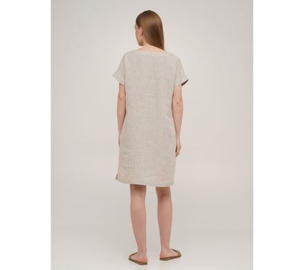 Фото Жіноча коротка лляна сукня SoundSleep Linen Натуральна