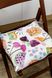 Фото №3 з 3 товару Подушка декоративна для стільця на зав'язках Прованс Violet Cherries