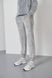 Фото №7 з 10 товару Жіночий велюровий спортивний костюм на блискавці з каптуром Сріблястий 116/23 срібло