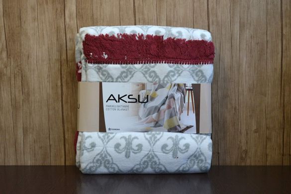 Фото Бавовняний новорічний плед покривало Aksu Mistic 34109