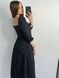 Фото №8 з 11 товару Жіноча сукня міді Софт Чорний Горошок 128/23 чорний горошок