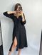 Фото №11 з 11 товару Жіноча сукня міді Софт Чорний Горошок 128/23 чорний горошок