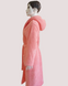 Фото №2 из 5 товара Женский длинный махровый халат c капюшоном Welsoft Zeron Кораллово-розовый