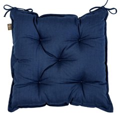 Фото Подушка декоративная для стула Прованс Однотонная Синяя
