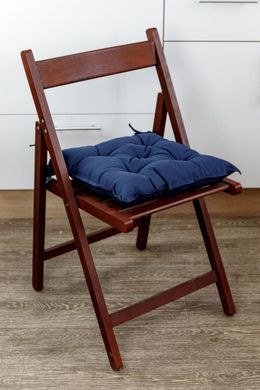 Фото Подушка декоративна для стільця Прованс Однотонна Синя