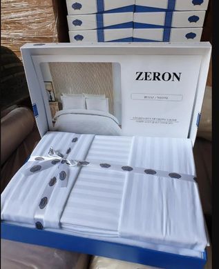Фото Комплект постельного белья Сатин Strip Zeron Beyaz Белый