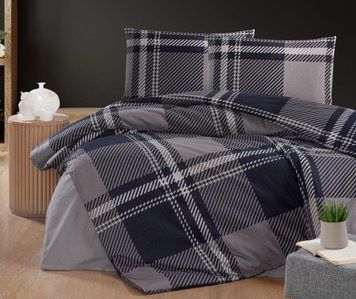 Фото Постільна білизна First Choice Veldor Navy Blue Фланель 100% Бавовна 20544564 2064567