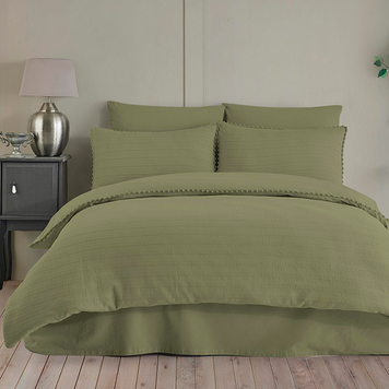 Фото Постельное белье Altinbasak Satin Premium Emboss Verde Текстурированный Сатин