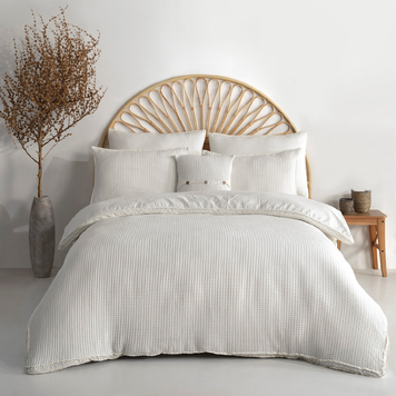 Фото Комплект постільної білизни Limasso Stonewashed Bassin Snow White 41008
