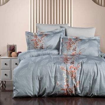Фото Сатиновое постельное белье First Choice Cotton Satin Albert Grey